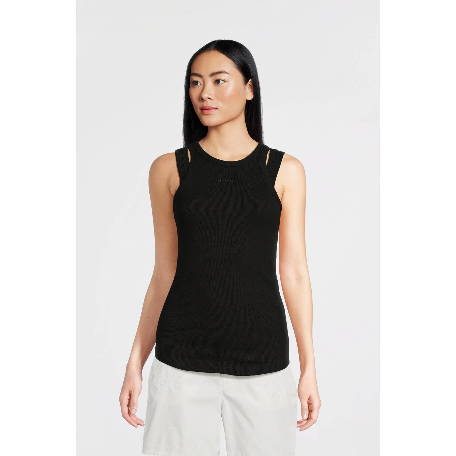BOSS top zwart