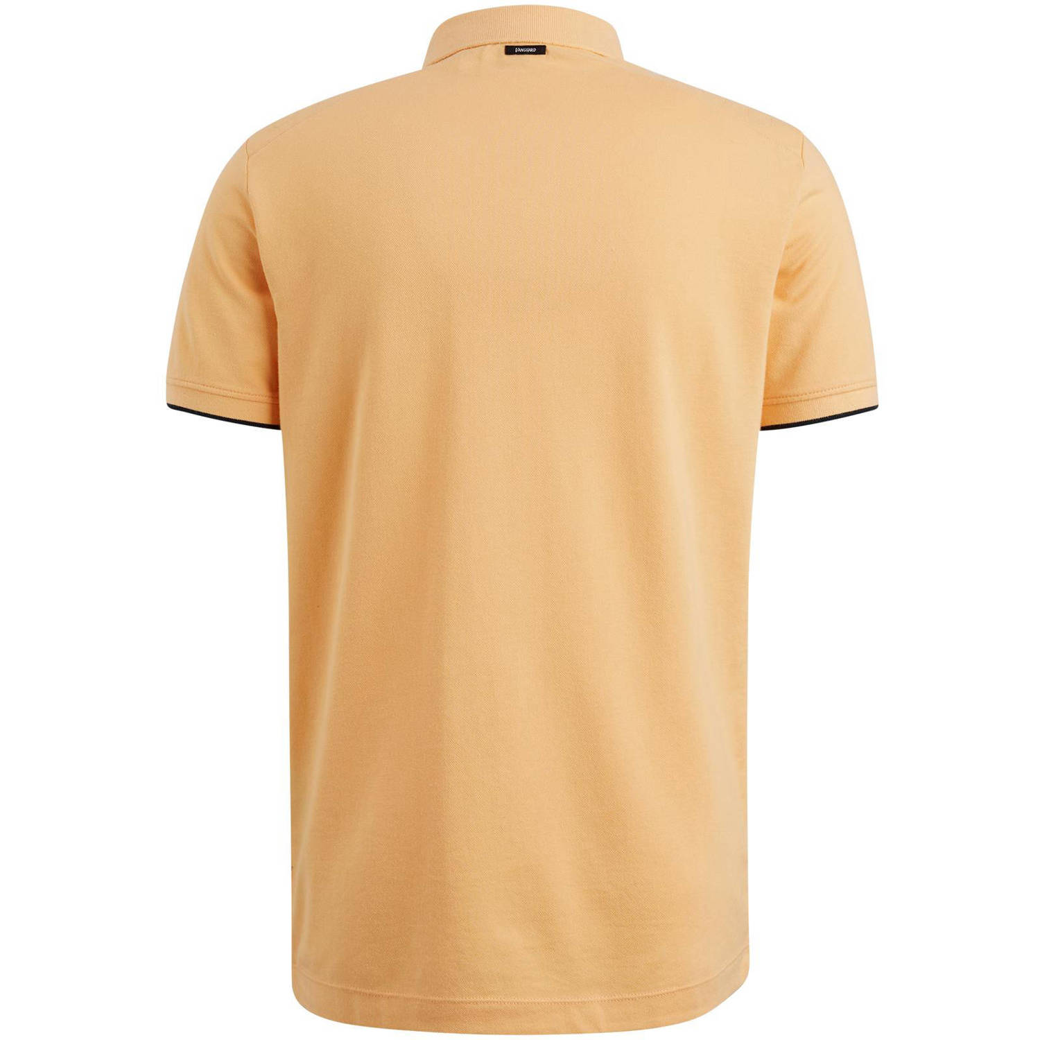 Vanguard regular fit polo met logo geel