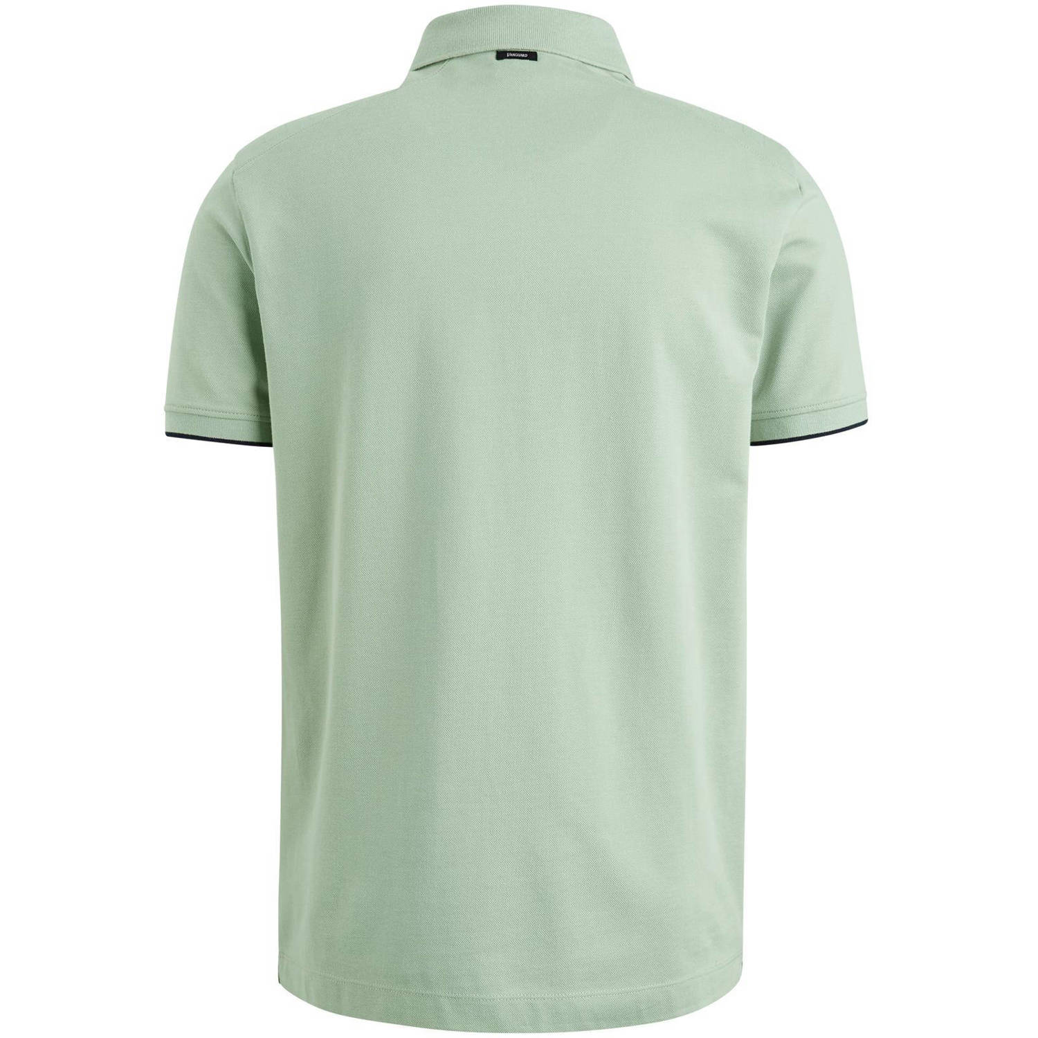 Vanguard regular fit polo met logo lichtgroen