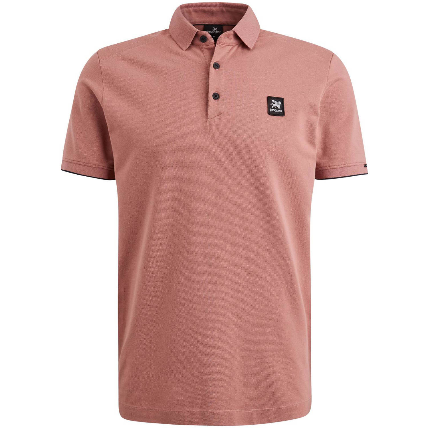 Vanguard regular fit polo met logo roze