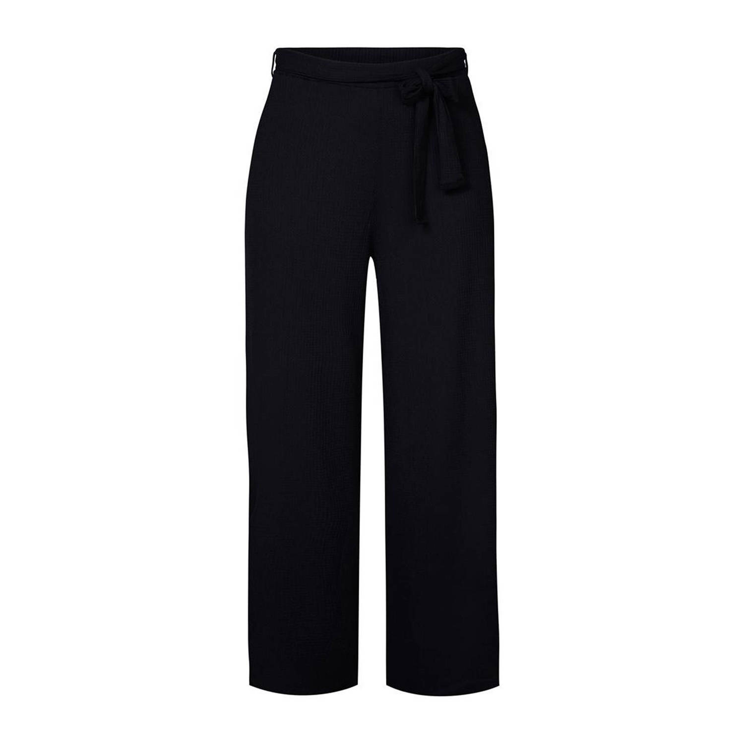 Miss Etam Plus regular fit broek zwart