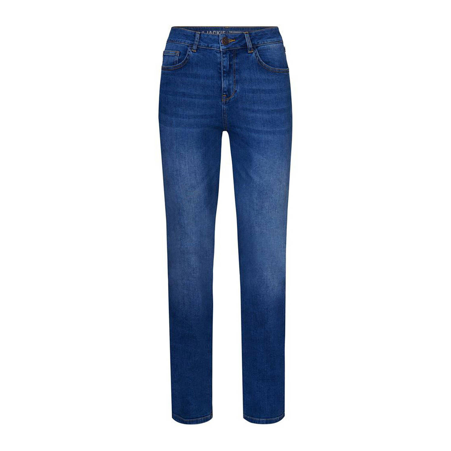 Miss Etam Lang tall regular straight jeans Jackie medium blue denim 36 inch