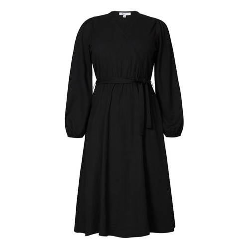 Miss Etam Plus A-lijn jurk met ceintuur zwart