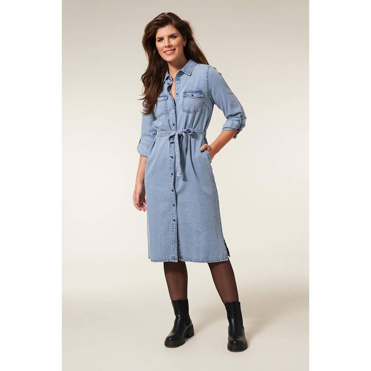 Miss Etam spijkerjurk light blue denim
