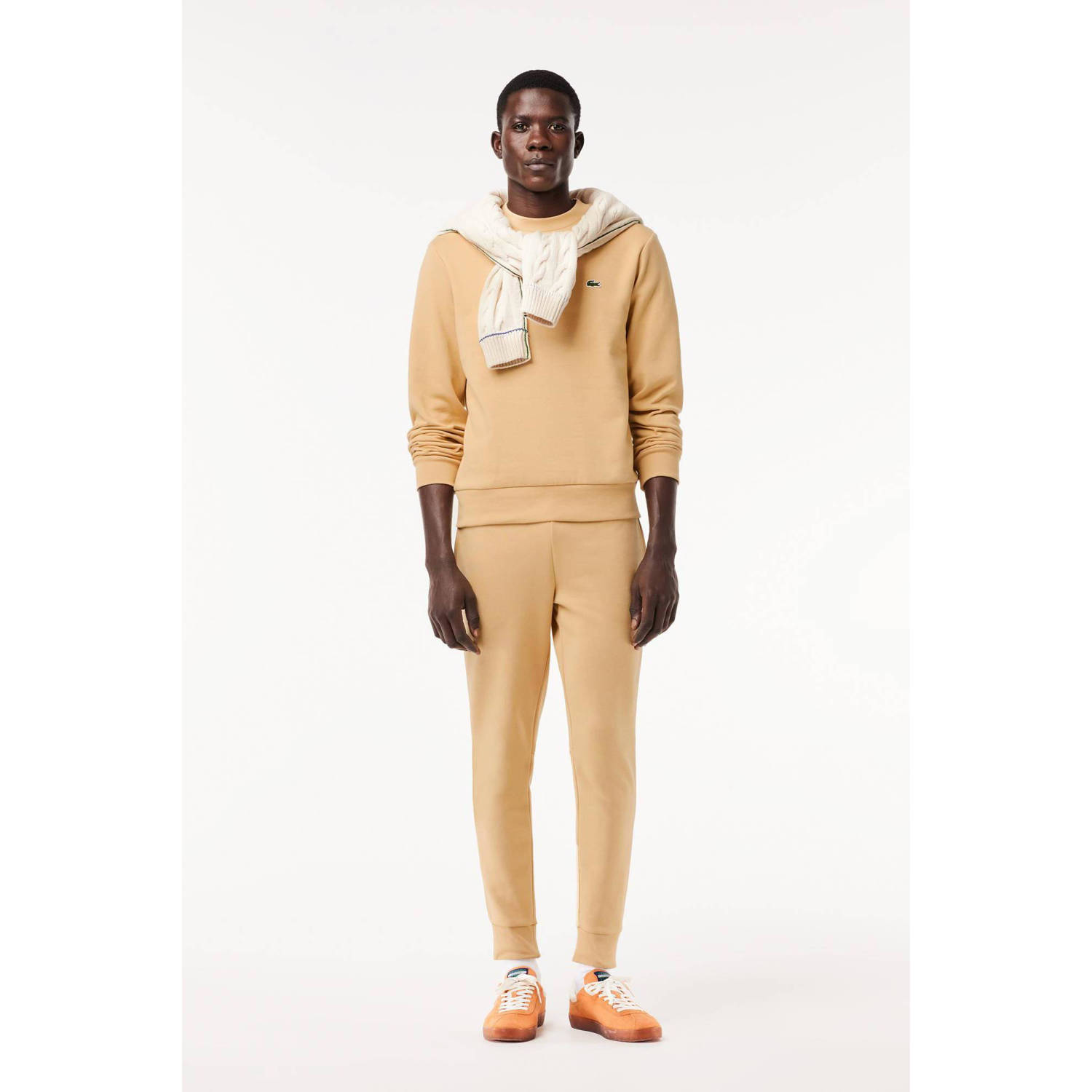 Lacoste sweater Jogger met logo croissant