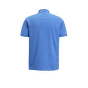 thumbnail: Blauwe heren Lacoste slim fit polo Original L.12.12 van katoen met logo dessin, korte mouwen en klassieke kraag