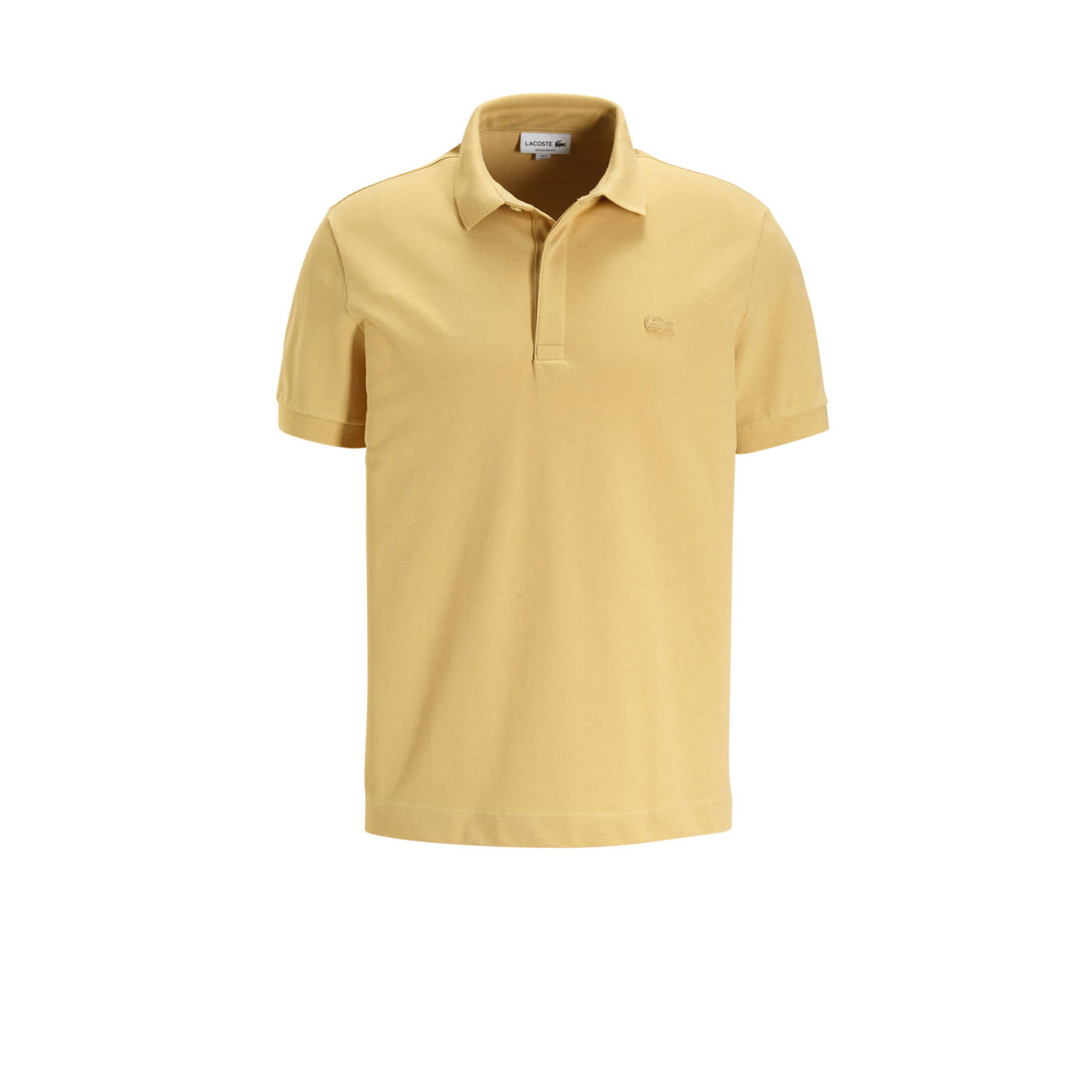 Lacoste regular fit polo Smart Paris met logo geel