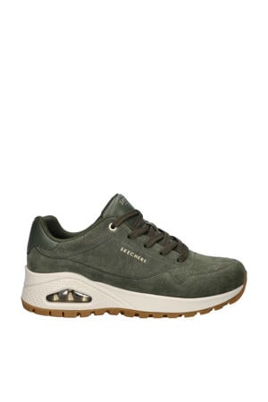 Uno Rugged suède sneakers donkergroen