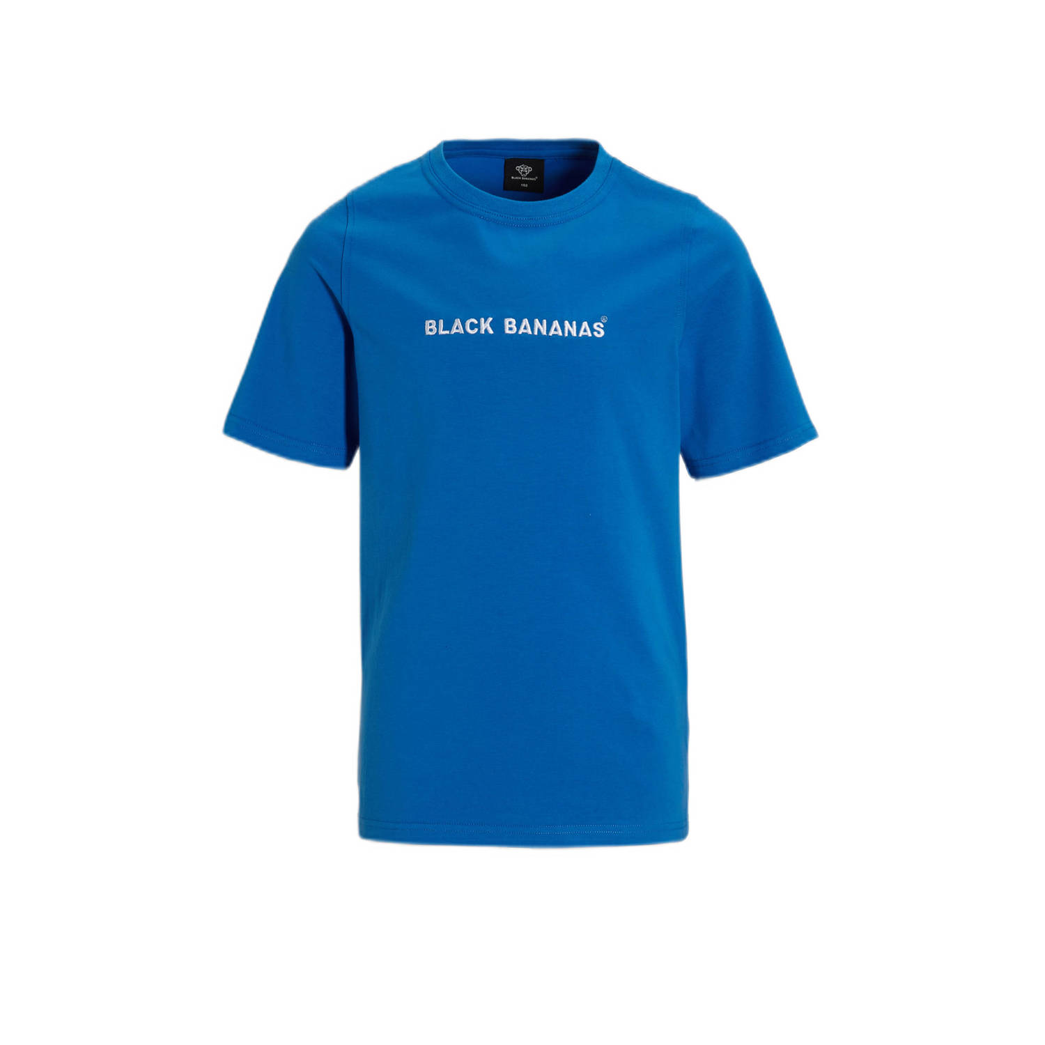 BLACK BANANAS T-shirt blauw Jongens Katoen Ronde hals Effen 140
