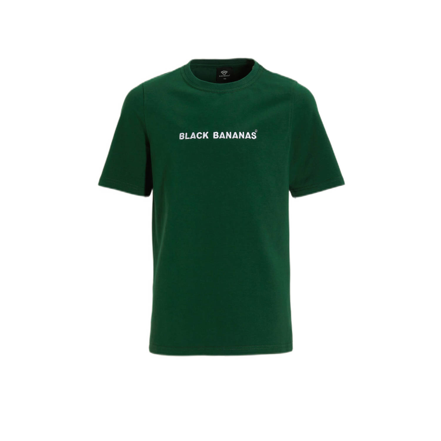 BLACK BANANAS T-shirt groen Jongens Katoen Ronde hals Effen 152