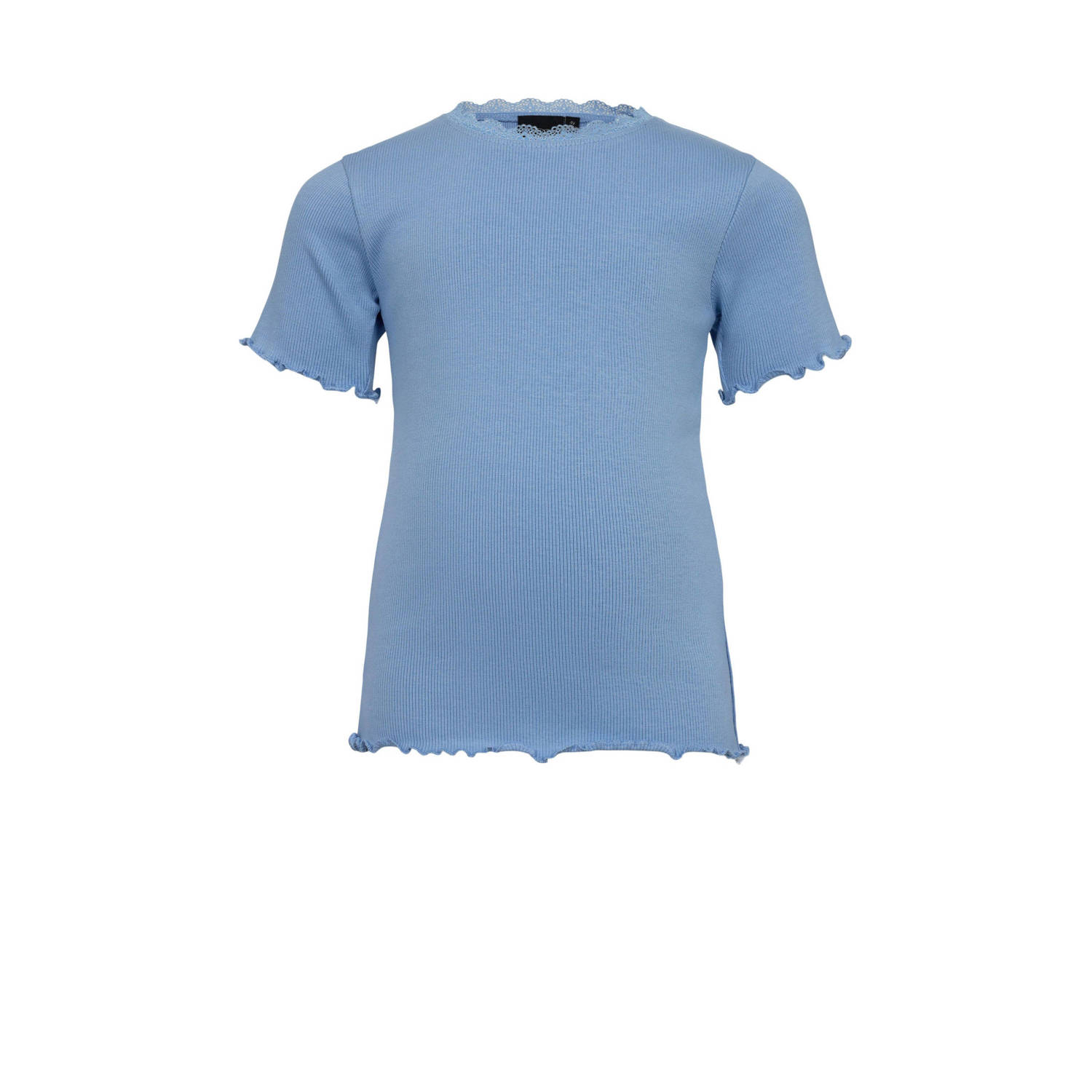 Sofie Schnoor T-shirt blauw Meisjes Katoen Ronde hals Effen 110