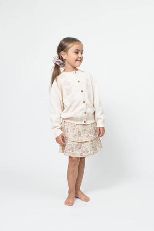 rok met all over print roze