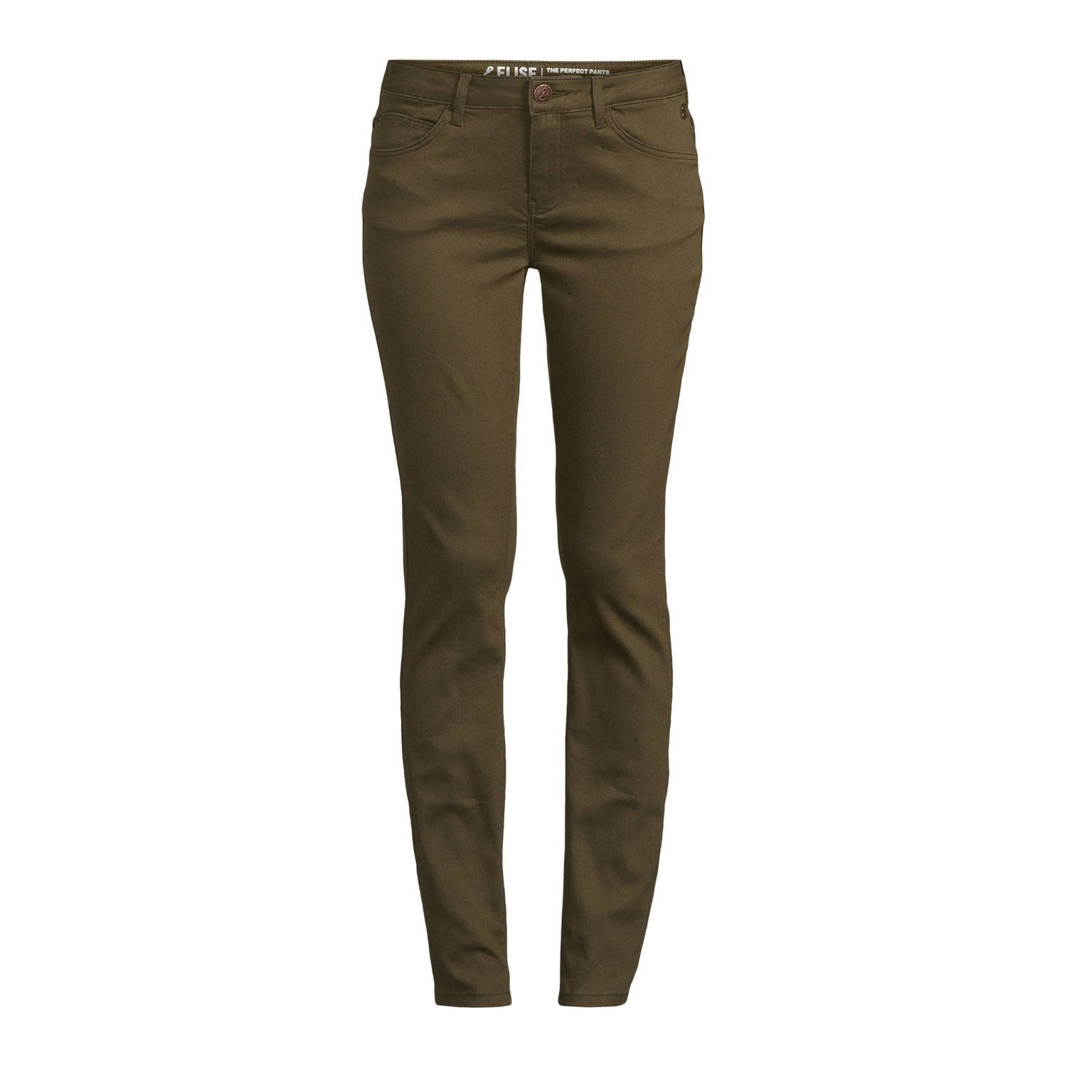 Miss Etam slim fit jeans Elise pants groen