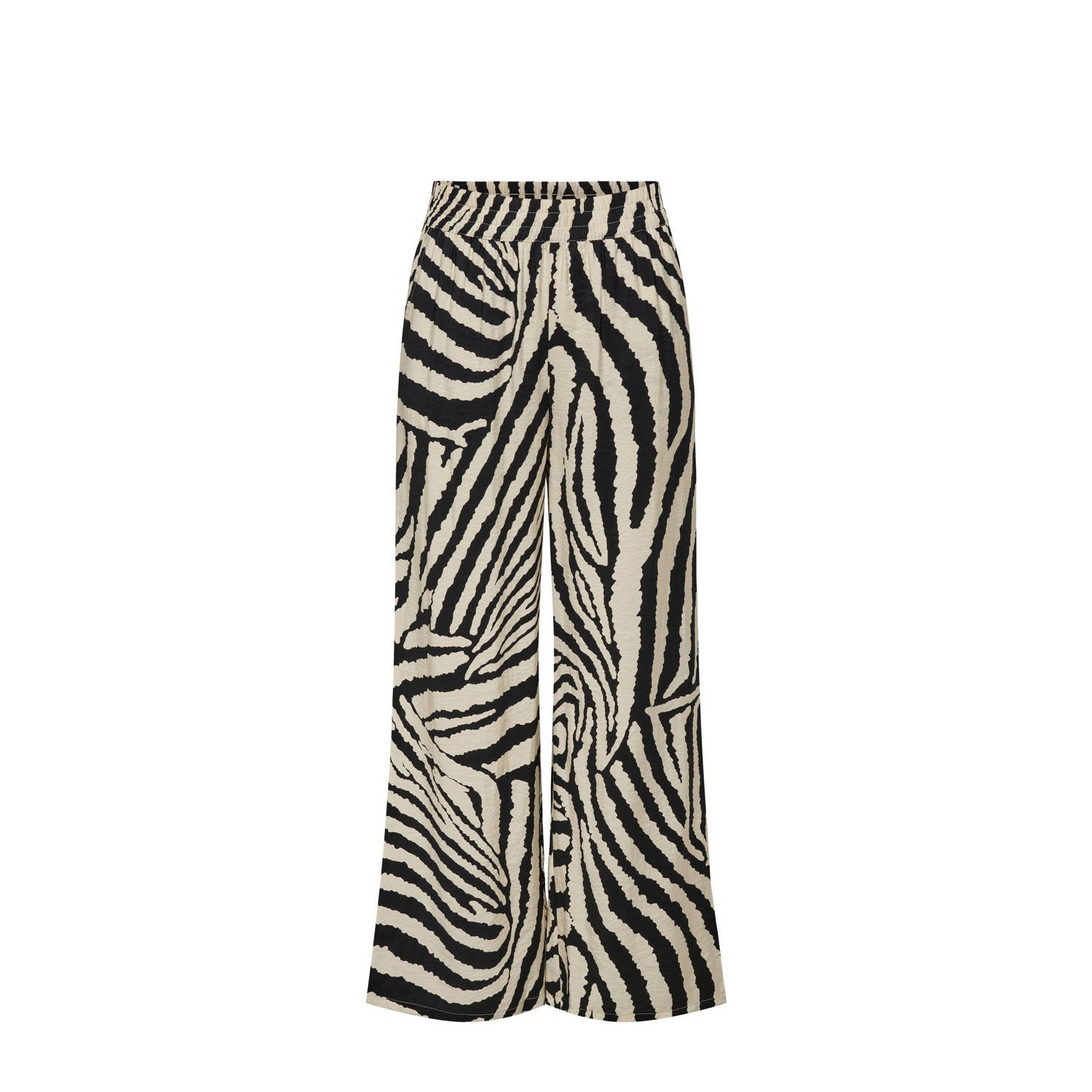 Jacqueline de Yong Luipaardprint Wijde Broek Multicolor Dames