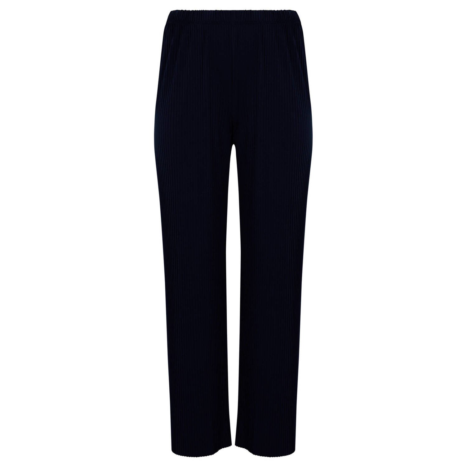 YOEK straight fit broek DOLCE zwart