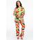 YOEK bootcut broek met all over print meerdere kleuren
