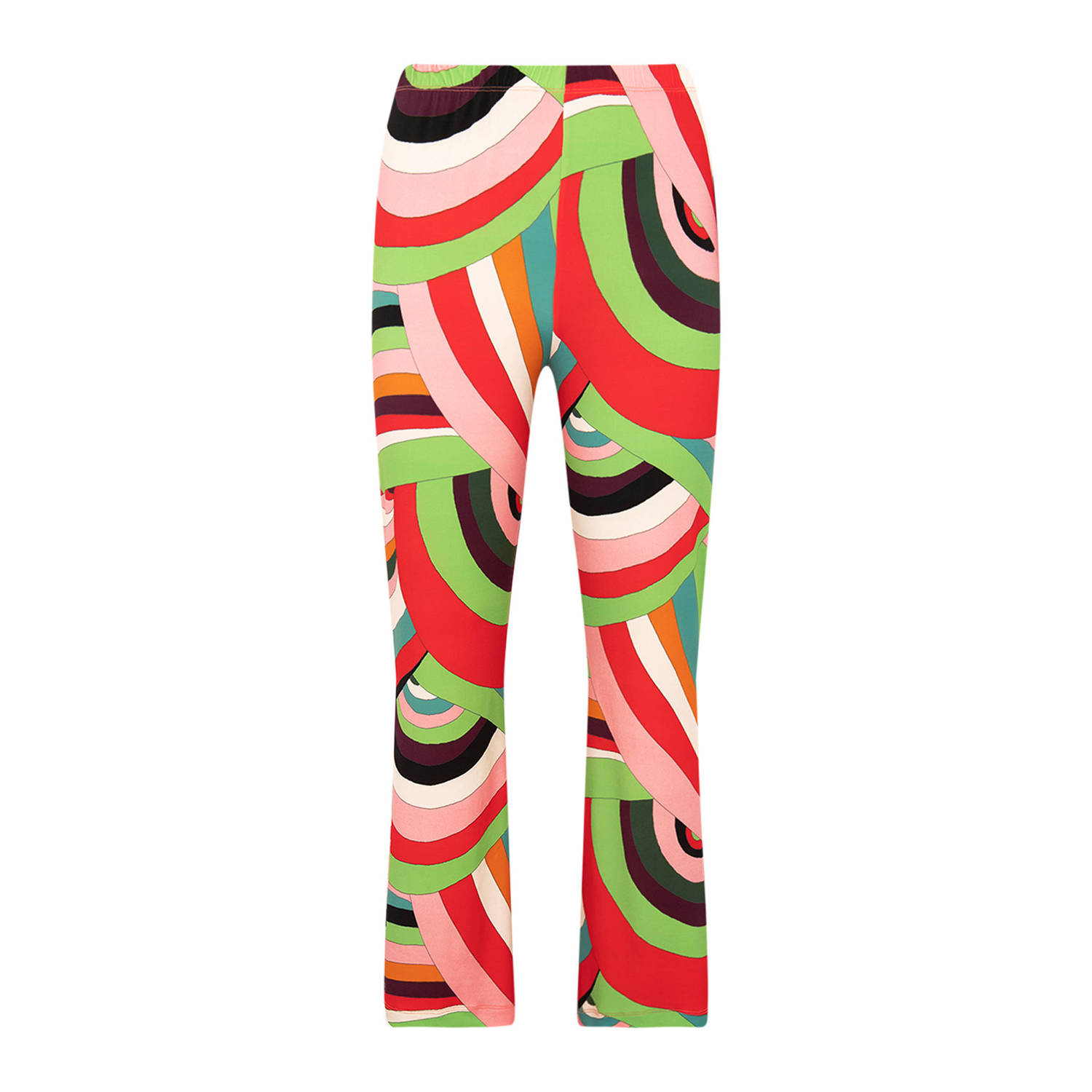 YOEK bootcut broek met all over print meerdere kleuren