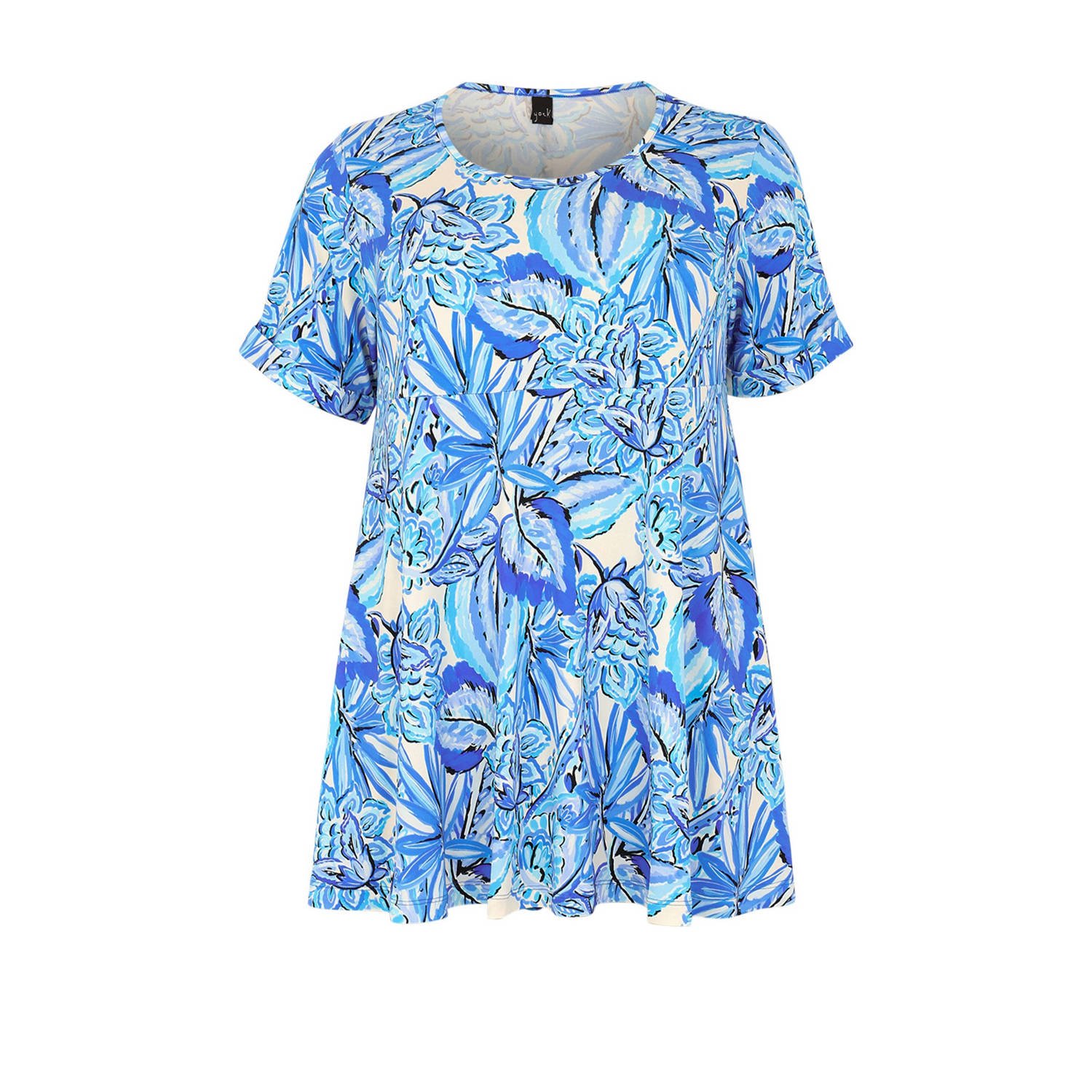 Yoek tuniek DOLCE met all over print blauw