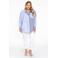 YOEK gestreepte blouse blauw