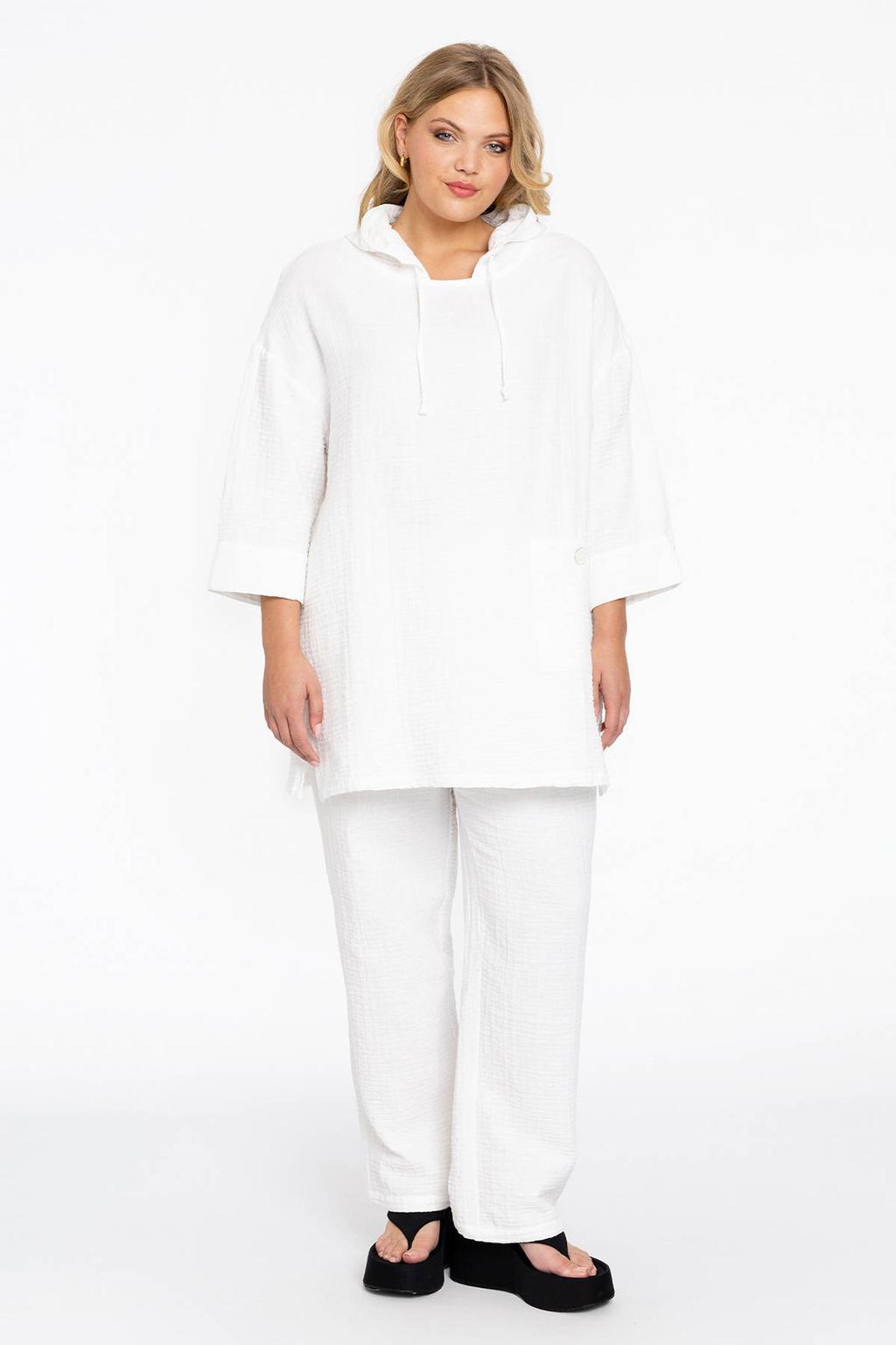 YOEK straight fit broek wit