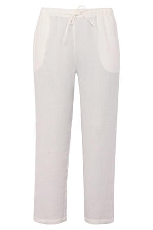 straight fit broek wit