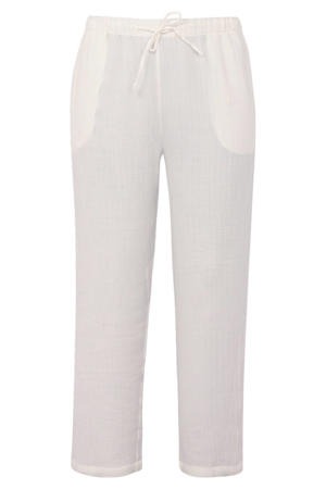 straight fit broek wit