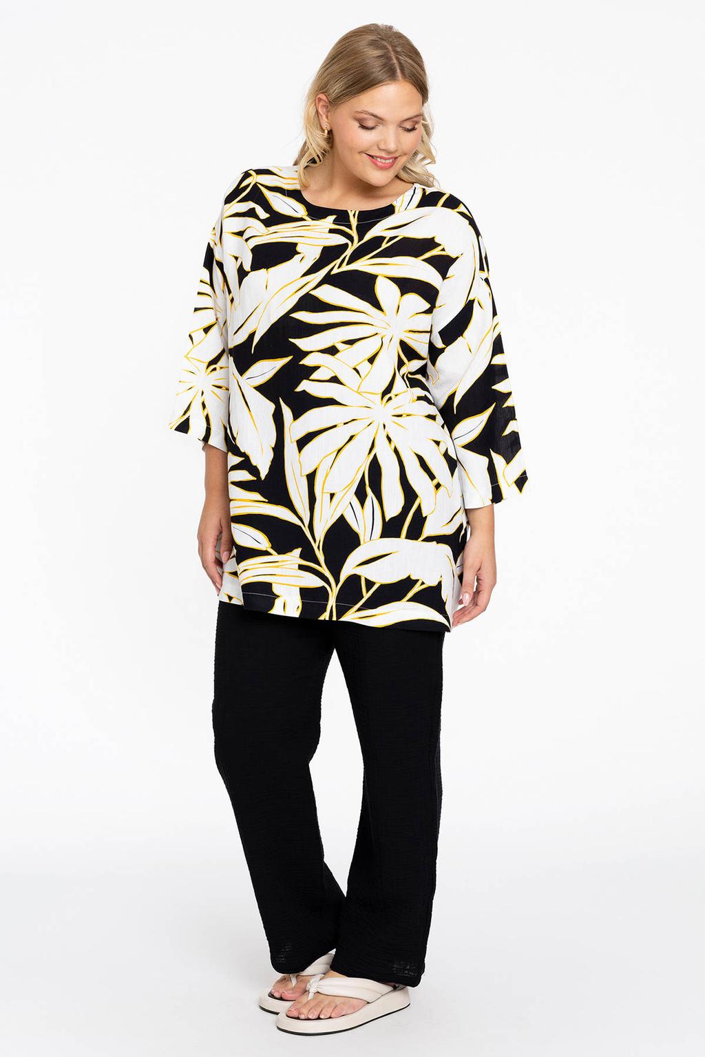 YOEK straight fit broek zwart