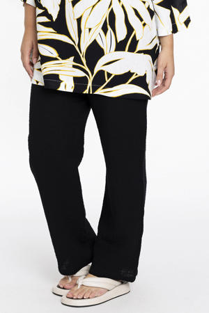 straight fit broek zwart