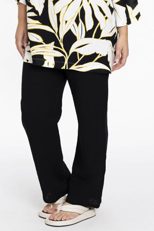straight fit broek zwart