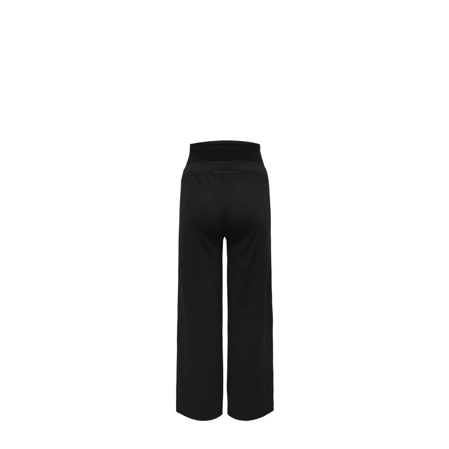 ONLY MATERNITY wide leg broek OLMFEVER zwart