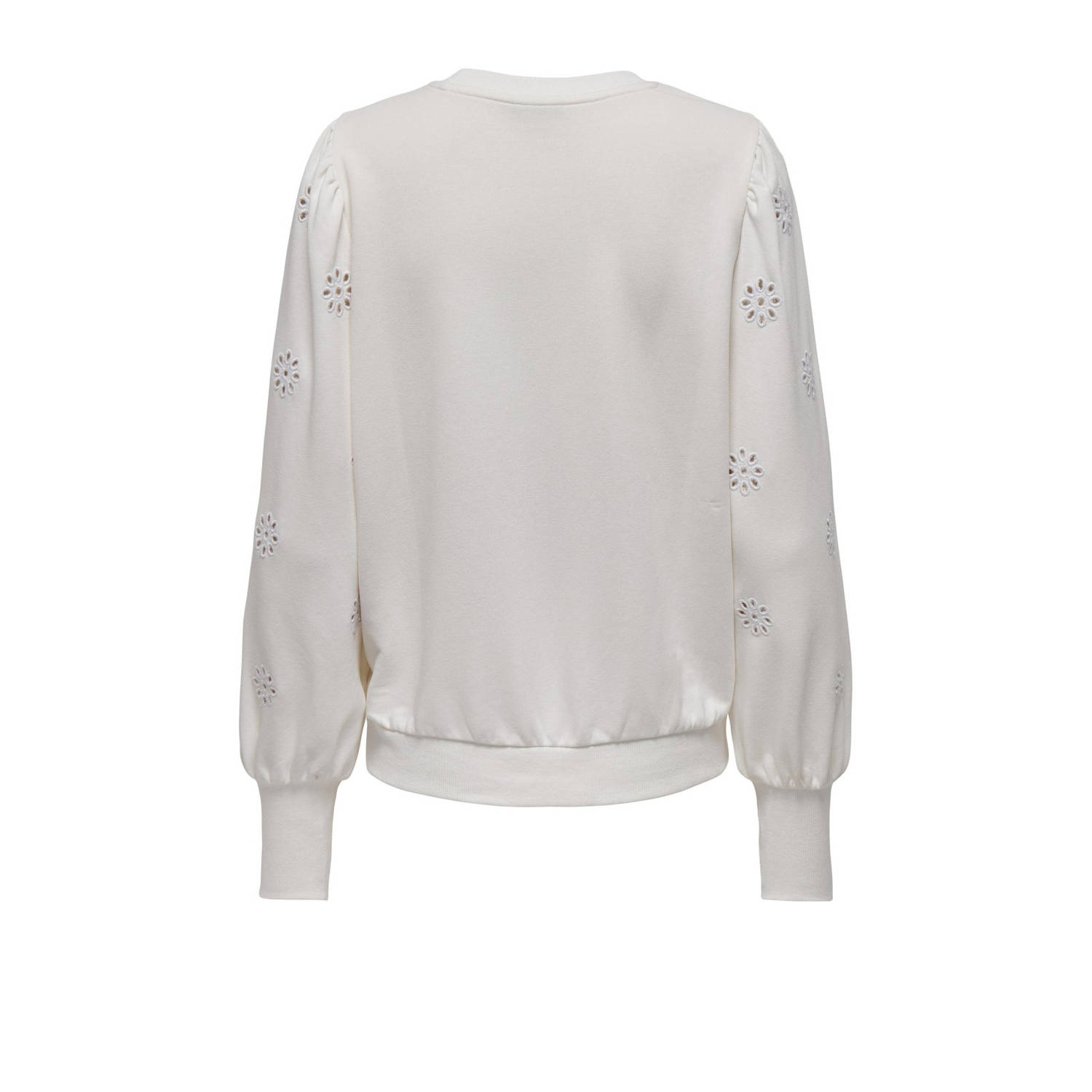 ONLY MATERNITY gebloemde zwangerschapssweater OLMFEMME wit