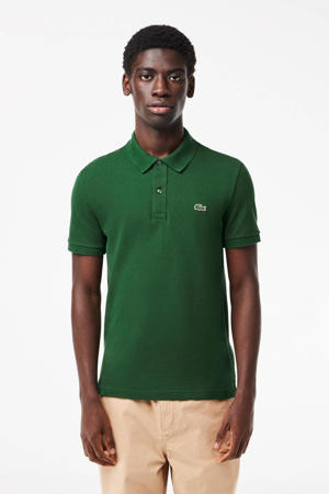 slim polo donkergroen