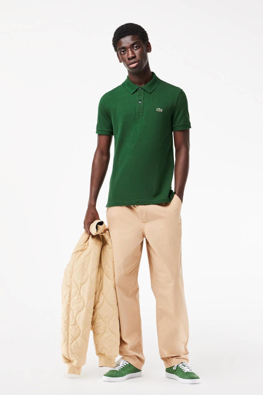 Lacoste slim polo donkergroen