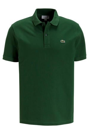 slim polo donkergroen