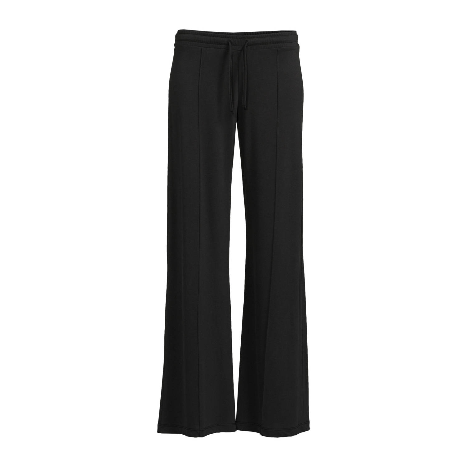 Imagine cropped wide leg broek zwart