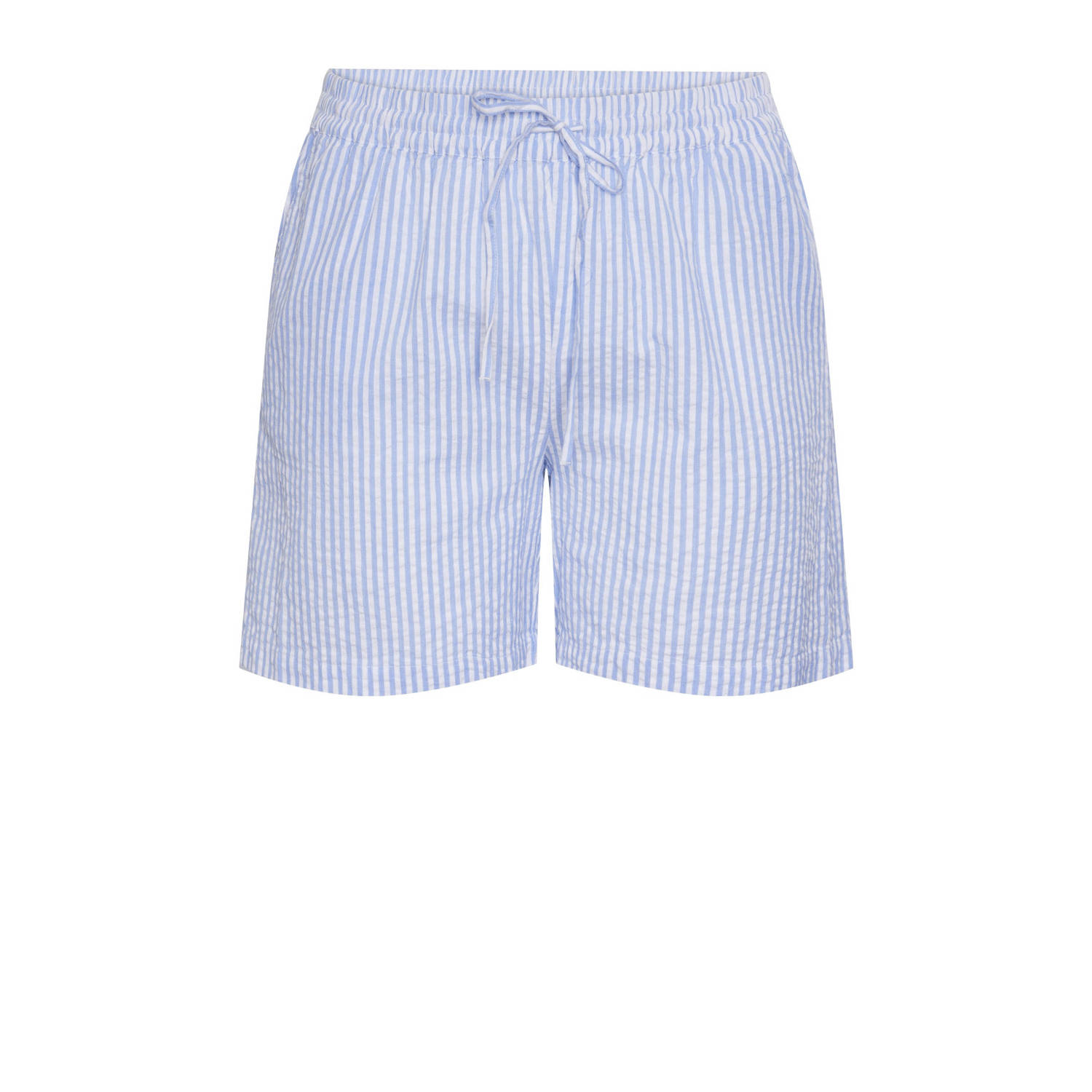 PIECES Curve gestreepte high waist regular fit short