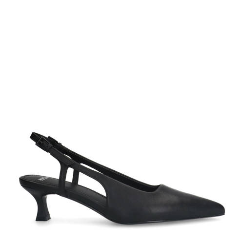 Manfield leren slingback pumps zwart afbeelding