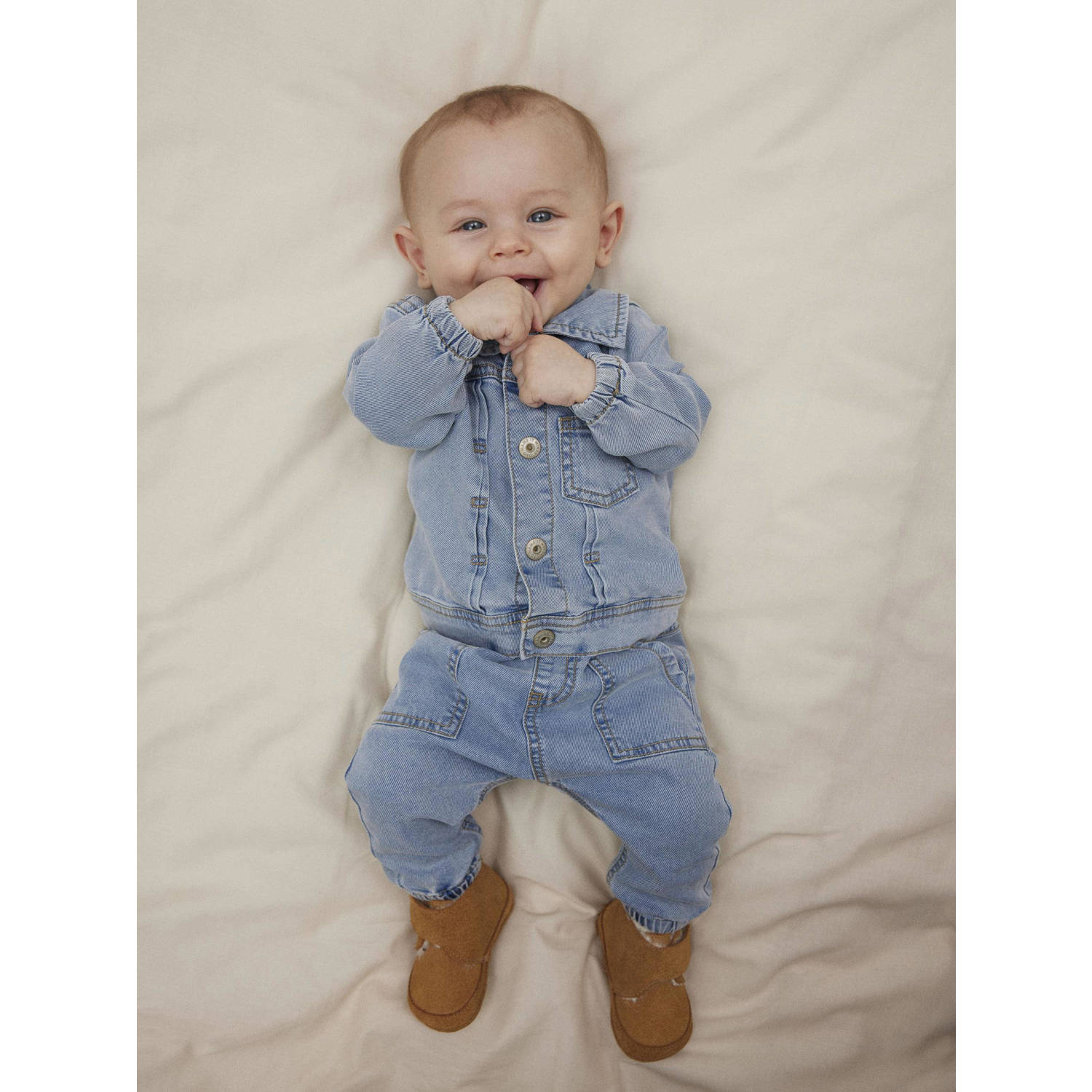 NAME IT BABY spijkerjas NBMJACK light blue denim