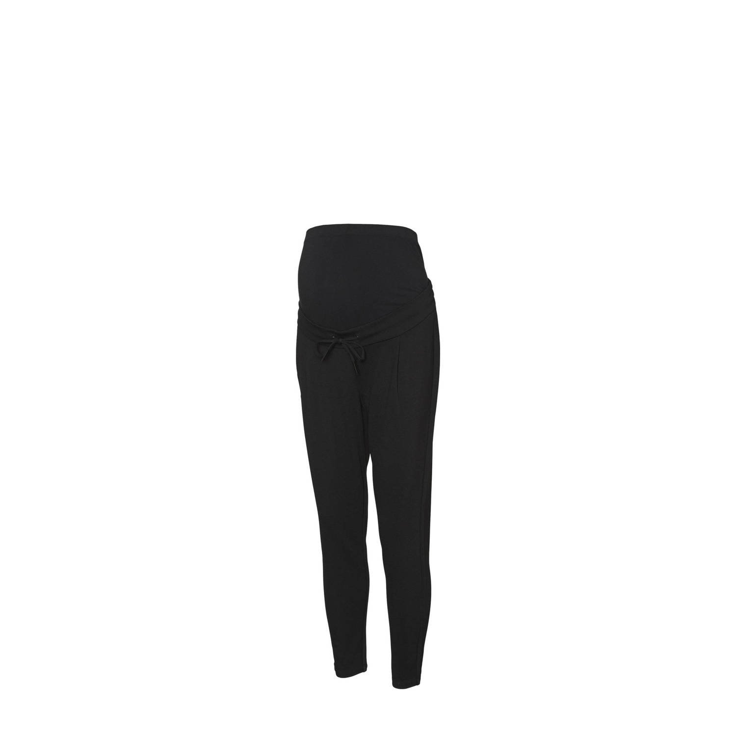 VERO MODA MATERNITY slim fit broek VMMEVA zwart Dames Viscose Effen XXL