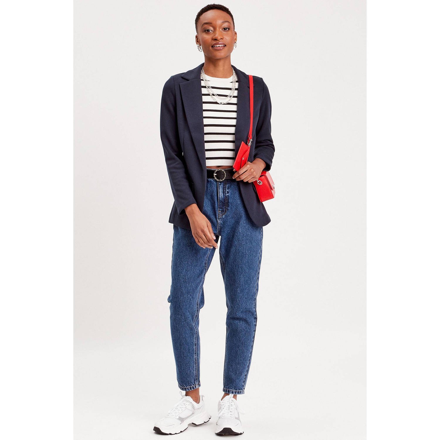 Cache getailleerde blazer marine