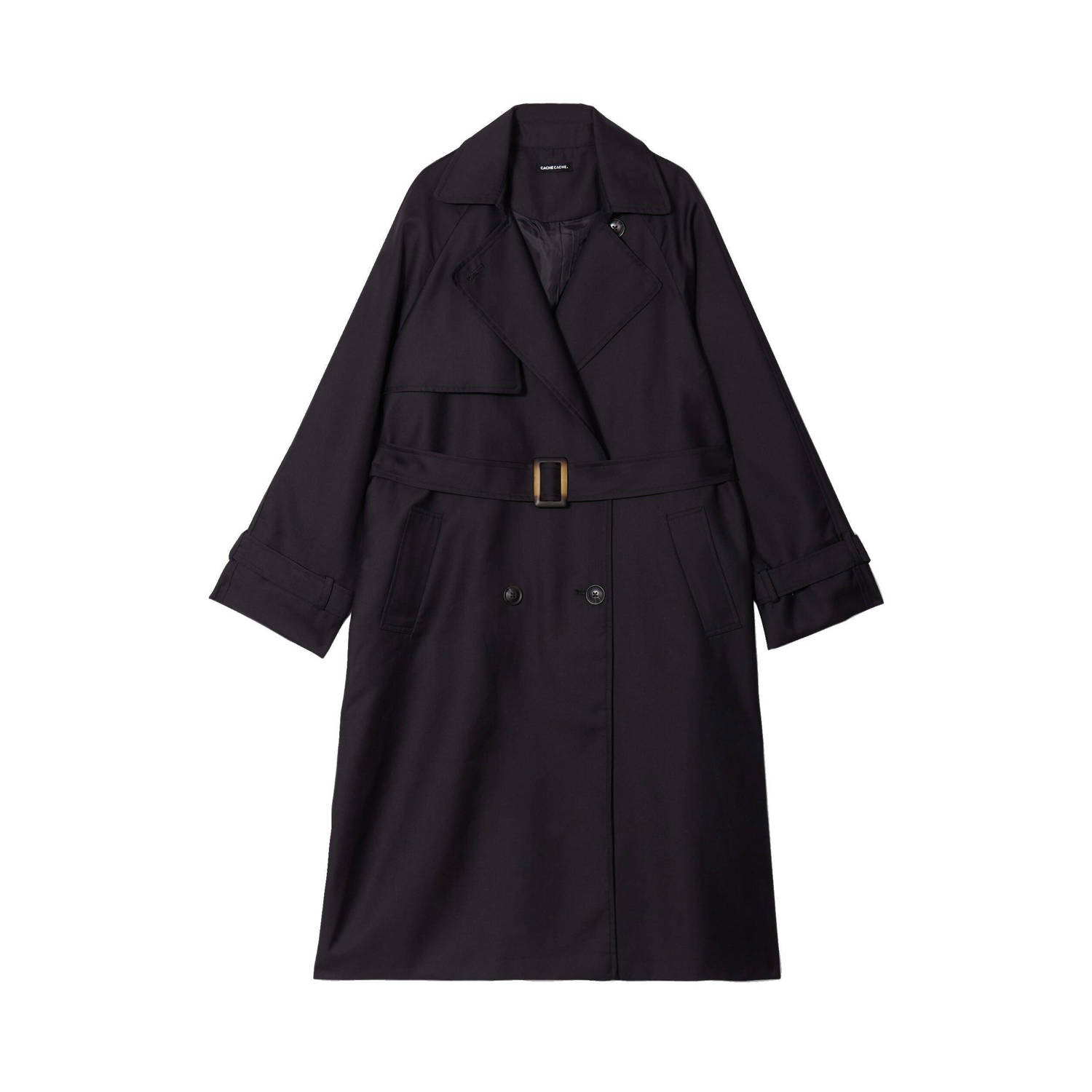 Cache trenchcoat jas zwart