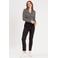 Cache Cache cropped high waist tapered fit pantalon zwart