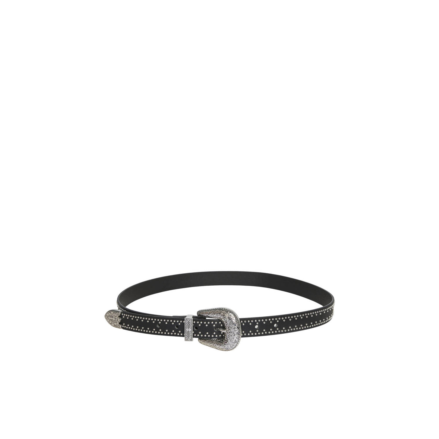 PIECES riem met studs PCARRAN zwart