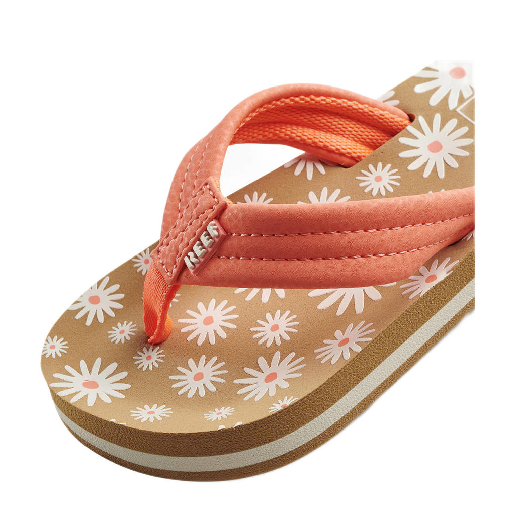 Reef Kids Ahi Neon Palm Teenslippers Limegroen | Wehkamp