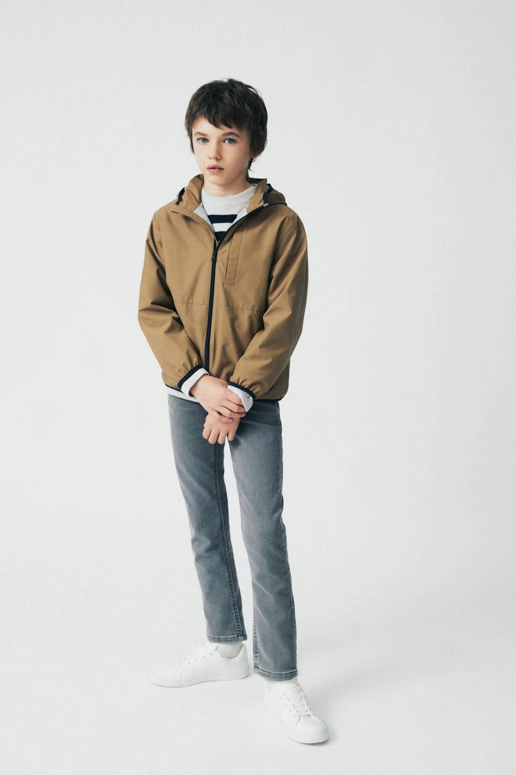 Mango Kids zomerjas middenbruin wehkamp