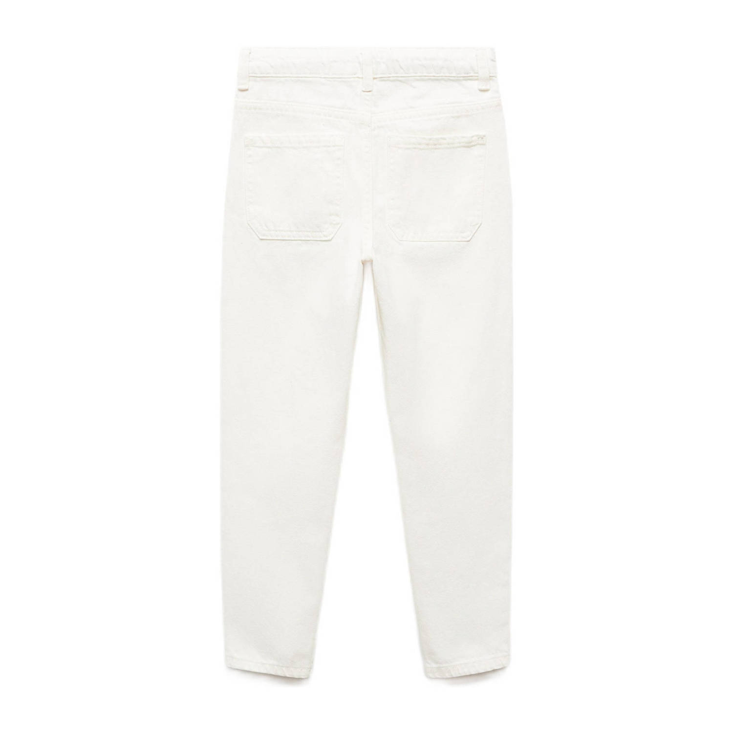 Mango Kids high waist mom jeans wit