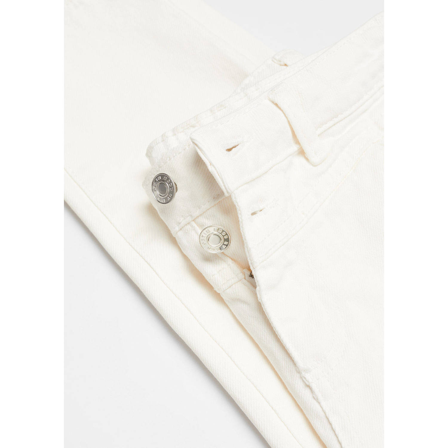 Mango Kids high waist mom jeans wit