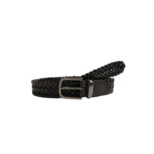 WE Fashion leren riem zwart afbeelding