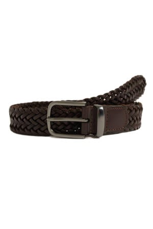 leren riem donkerbruin