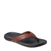 thumbnail: Reef Cushion Phantom 2.0 leren teenslippers cognac